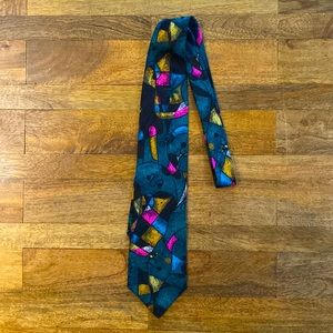 Vintage 100% silk innocenti for Tom James 80s style tie